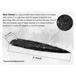 Black Obsidian Arrowhead - 8" to 9"