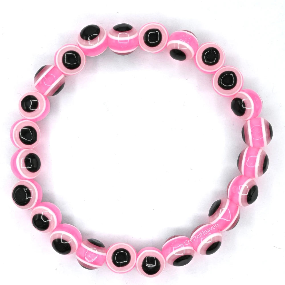 Hot Pink Evil Eye Bracelet