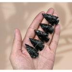 Black Obsidian Arrowhead - 1" to 1.5" (25 Pieces)