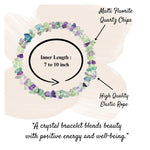 Multi Fluorite Chips Bracelet