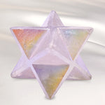 Angel Aura Rose Quartz Crystal Merkaba (15-20 mm)