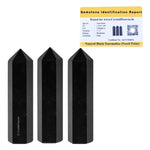 Black Tourmaline Pencil Points (Set of 10)