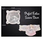 Rose Quartz Crystal Diya - 4 Batti