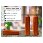 Red Jasper Tower (3" to 4" inch)