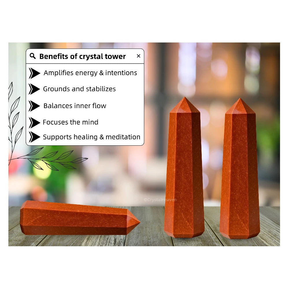 Red Jasper Tower (3" to 4" inch)