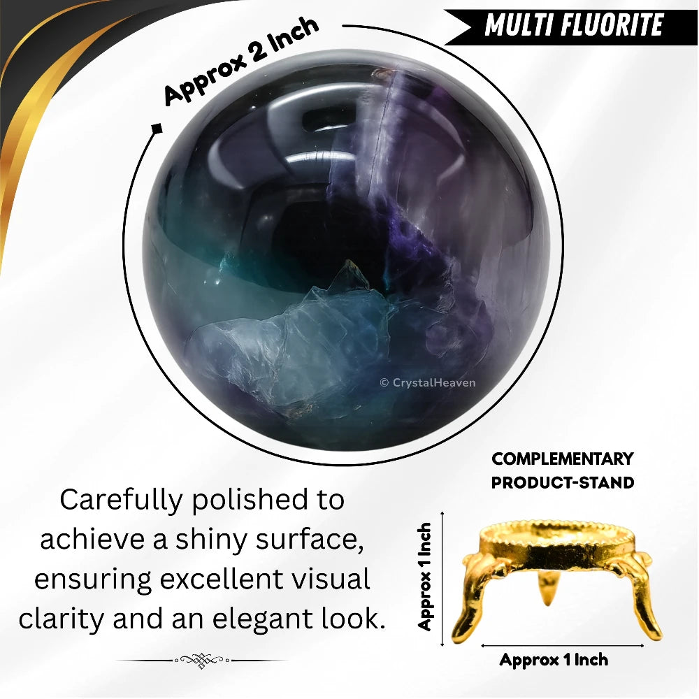 Fluorite Sphere (2 Inch)