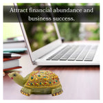 Green Aventurine Crystal Gemstone Hand Painted Tortoise (3-4 Inch)