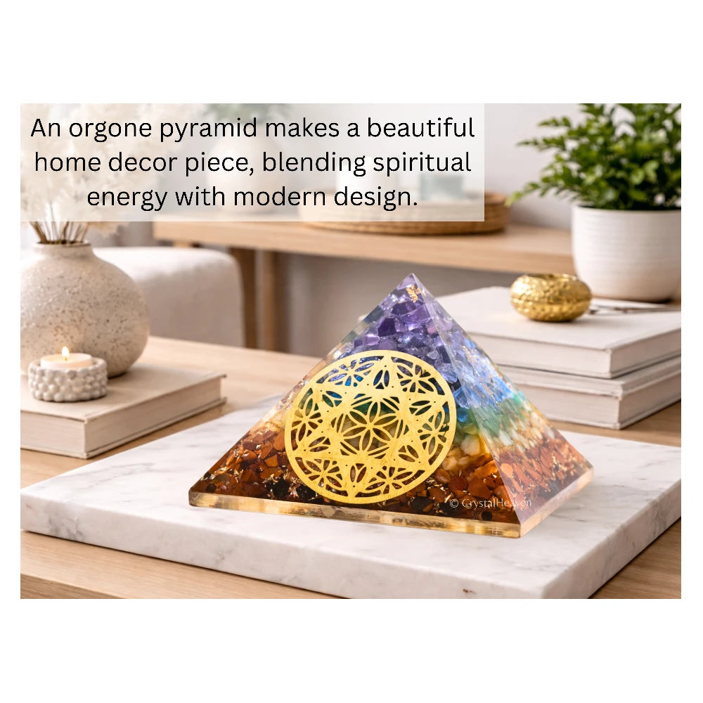 7 Chakra Orgone Pyramid (Star Of David)