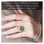 Turquoise Ring (Gold/Round)