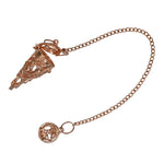 Metal Brass Pendulum - Copper Cone Chamber Om (MP105)