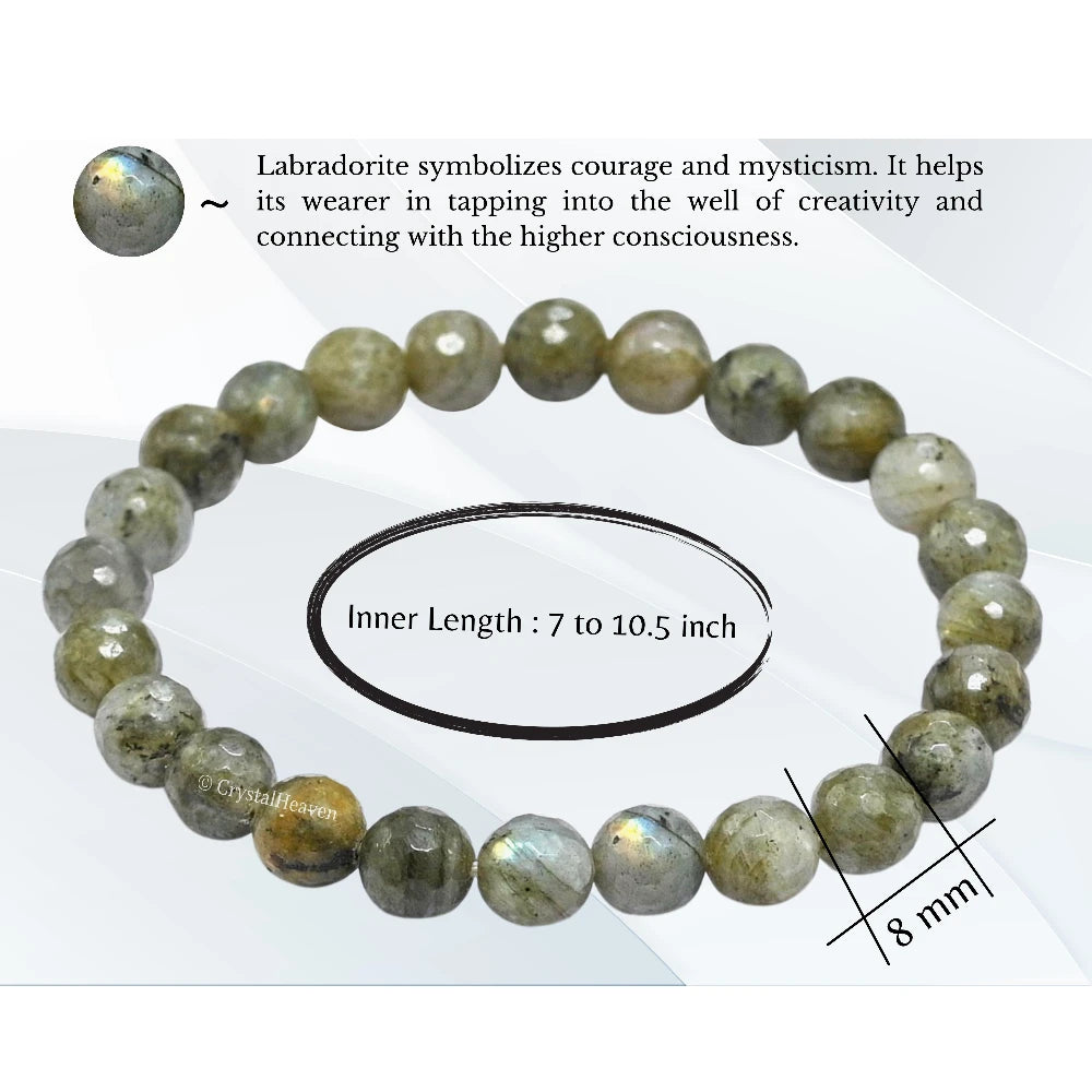 Labradorite Bracelet (Faceted-Stretchable)