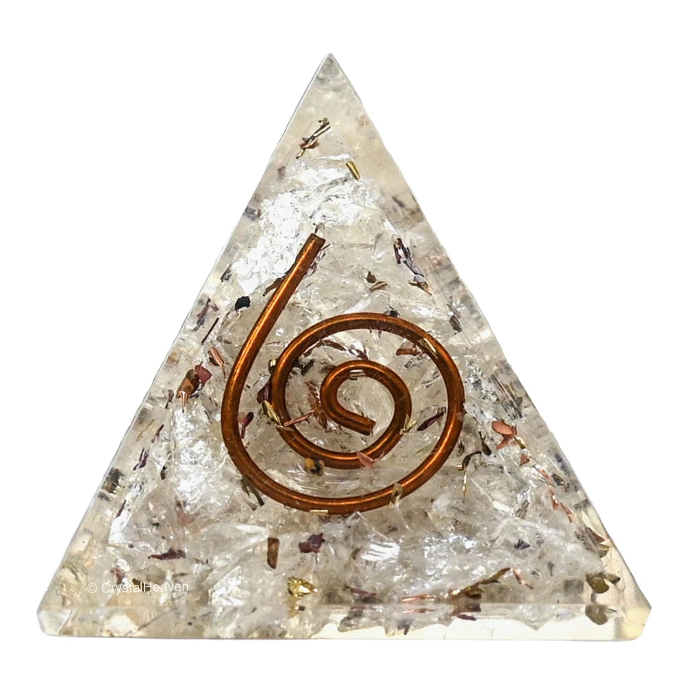Clear Quartz Orgone Pyramid - 30mm