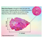 Pink Rose Aura Quartz Arrowhead - 1" to 1.5" (25 Pieces)