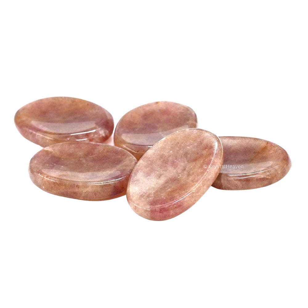 Strawberry Quartz Worry Stone