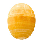 Yellow Calcite Palm Stone