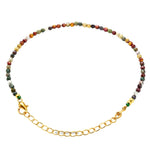 Mookaite Bracelets - 2mm Faceted Beads (Gold)