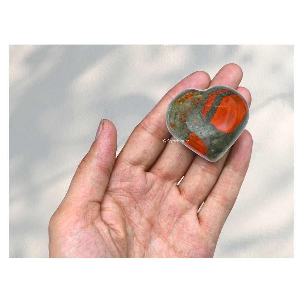 African Bloodstone Heart