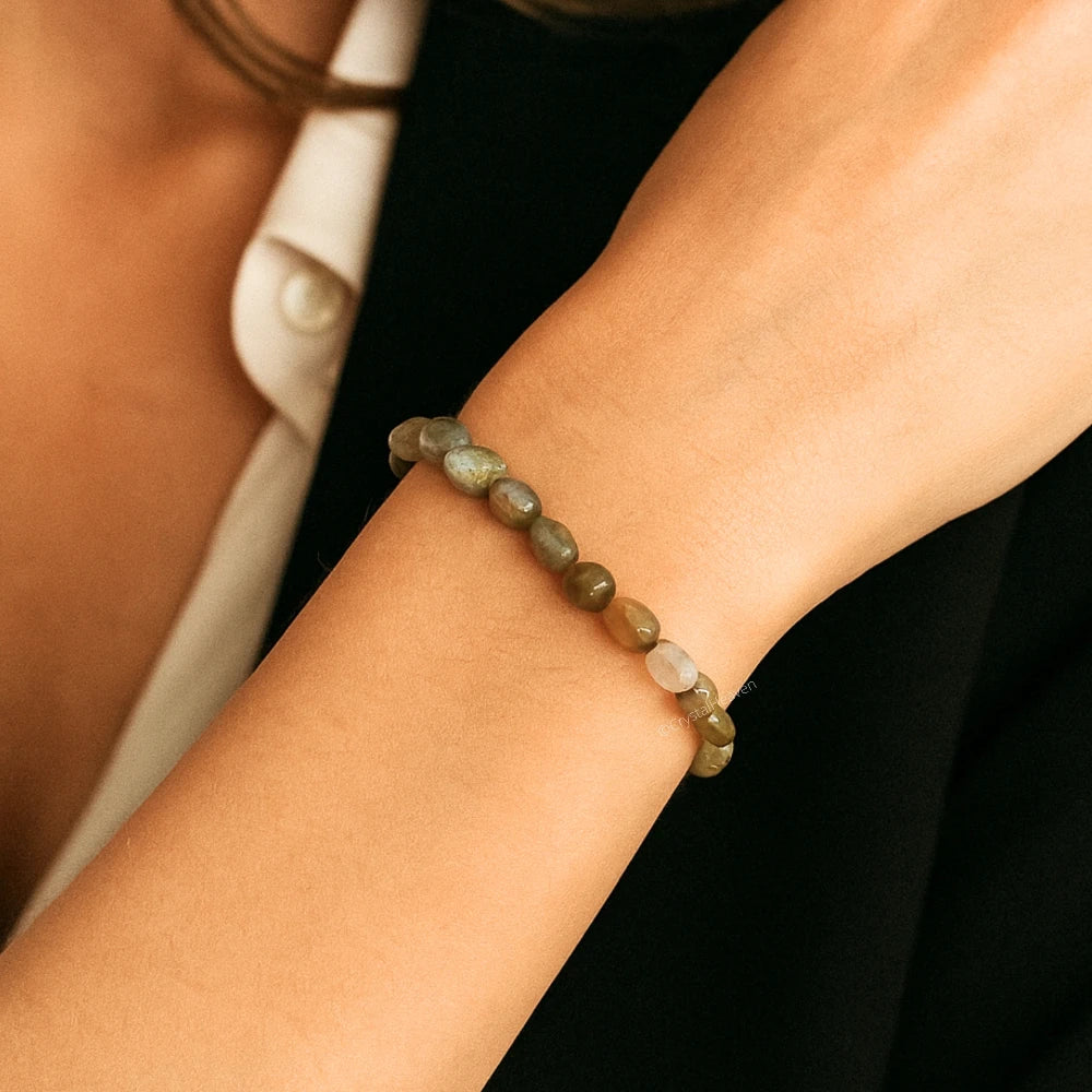 Labradorite Tumbled Bracelet (Elastic)