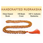 Original Rudraksha Mala (10 mm) (Hand Knotted)