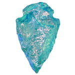 Aqua Aura Quartz Arrowhead - 1" to 1.5" (5 Pieces)