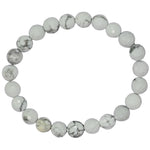 Howlite Bracelet (Faceted-Stretchable)