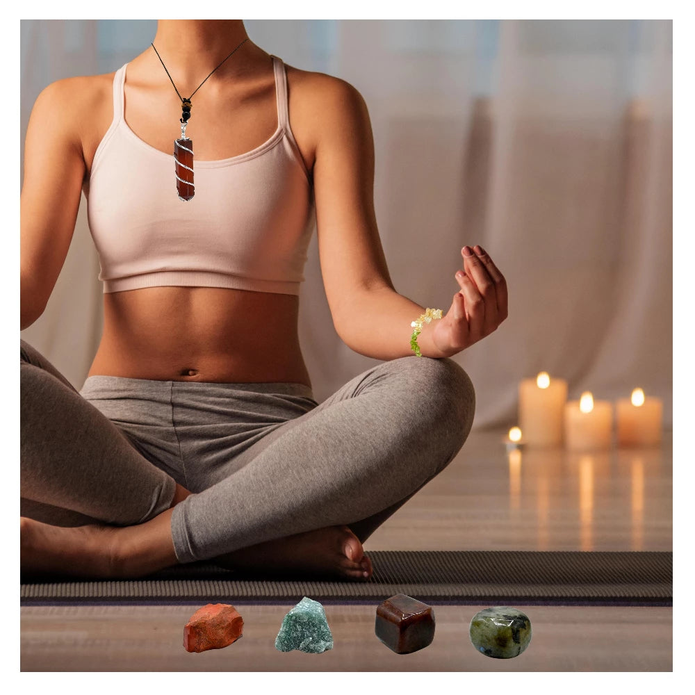 Leo Healing Crystals and Stones Premium Set