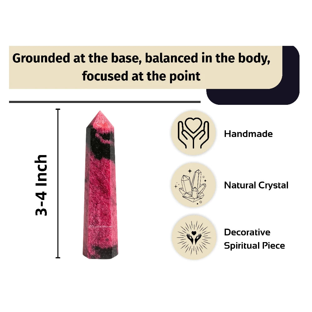 Rhodonite Tower (3" to 4" inch)