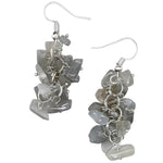 Grey Moonstone Crystal Earrings