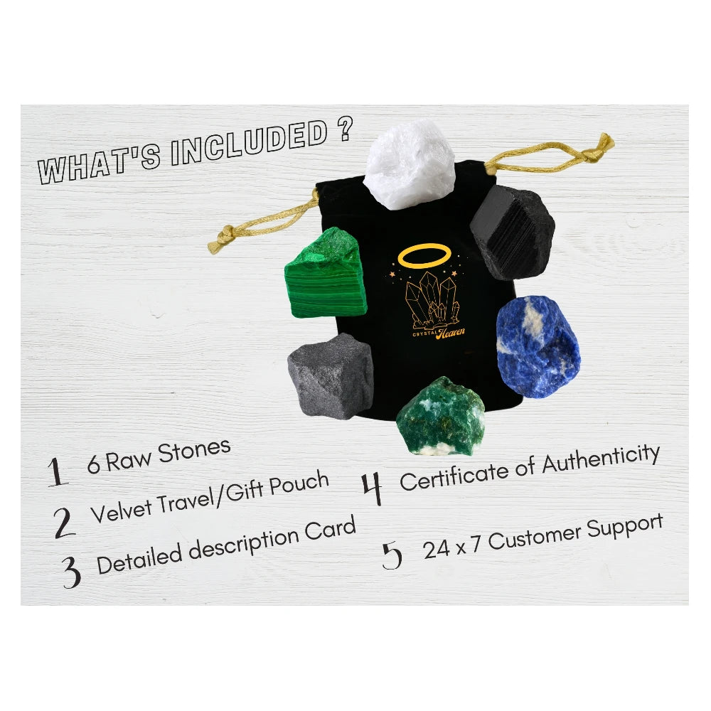 Cancer Fighter Raw Crystals Set