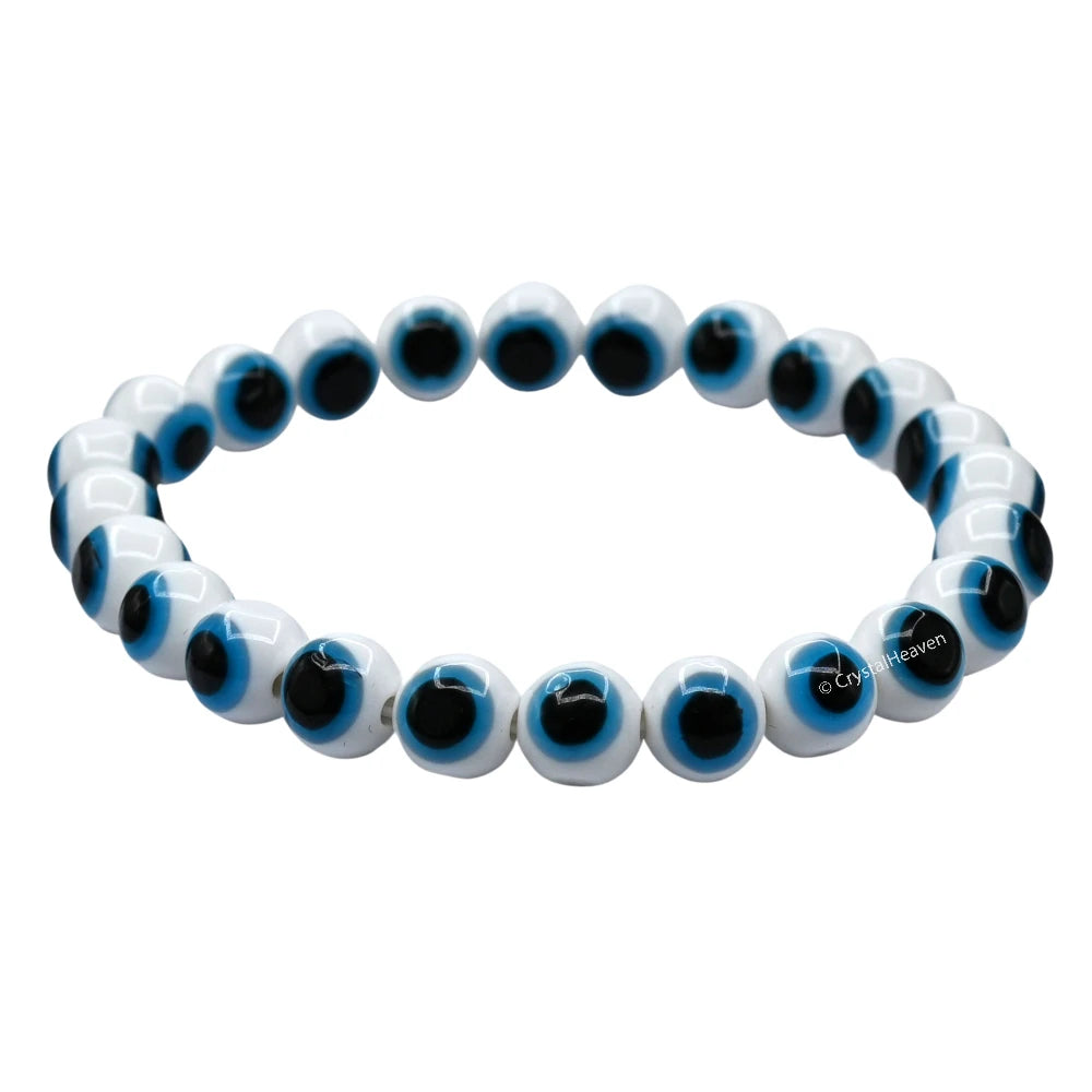 White Evil Eye Bracelet