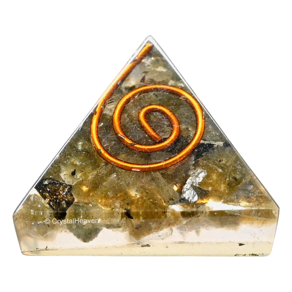 Labradorite Orgone Pyramid - 30mm