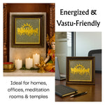7 Horses with Sun on Natural Pyrite Frame – Vastu Decor