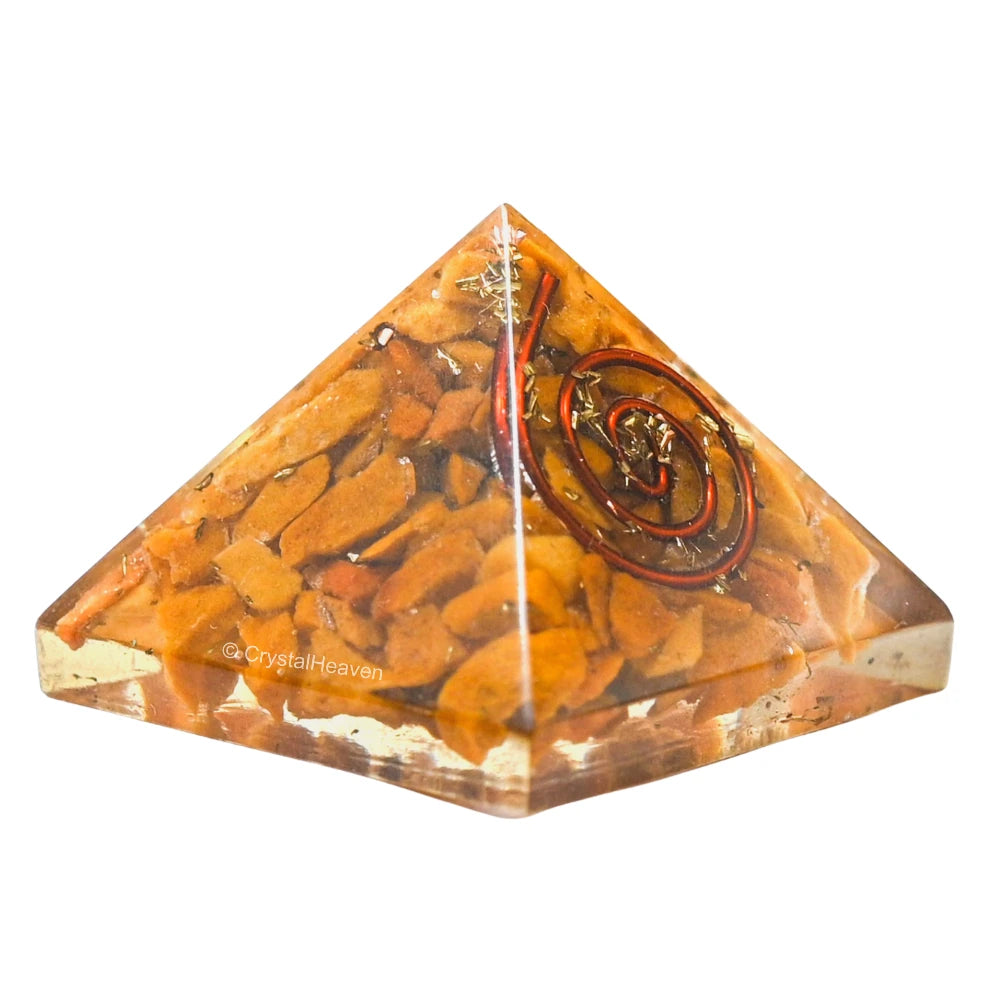 Yellow Jasper Orgone Pyramid - 30mm