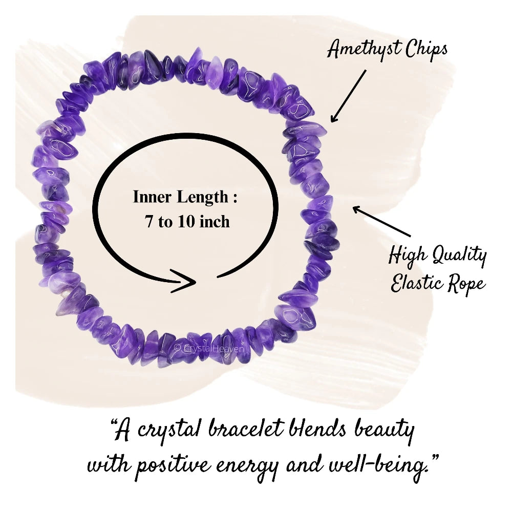 Amethyst Chips Bracelet