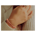 Red Goldstone Bracelet (Faceted-Stretchable)