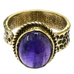 Amethyst Ring (Gold/Oval)