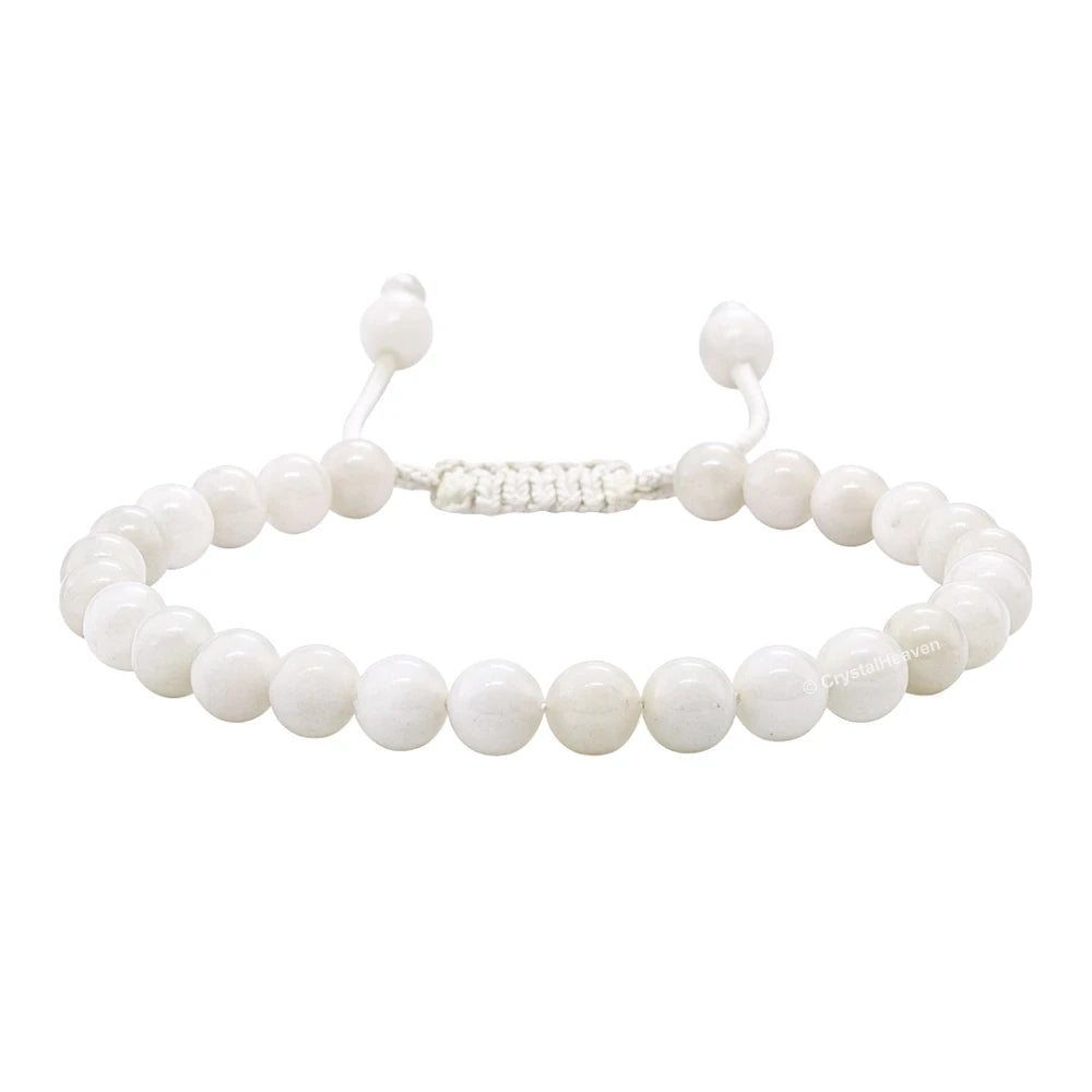 Mother of pearl Healing Crystal Bracelets - 6mm Beads (Adjustable)