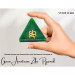 Zibu Money Pyramid - Green Aventurine Crystal Pyramid (2 Inch)
