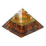 Rudraksha Orgone Pyramid - Shri Kuber Yantra