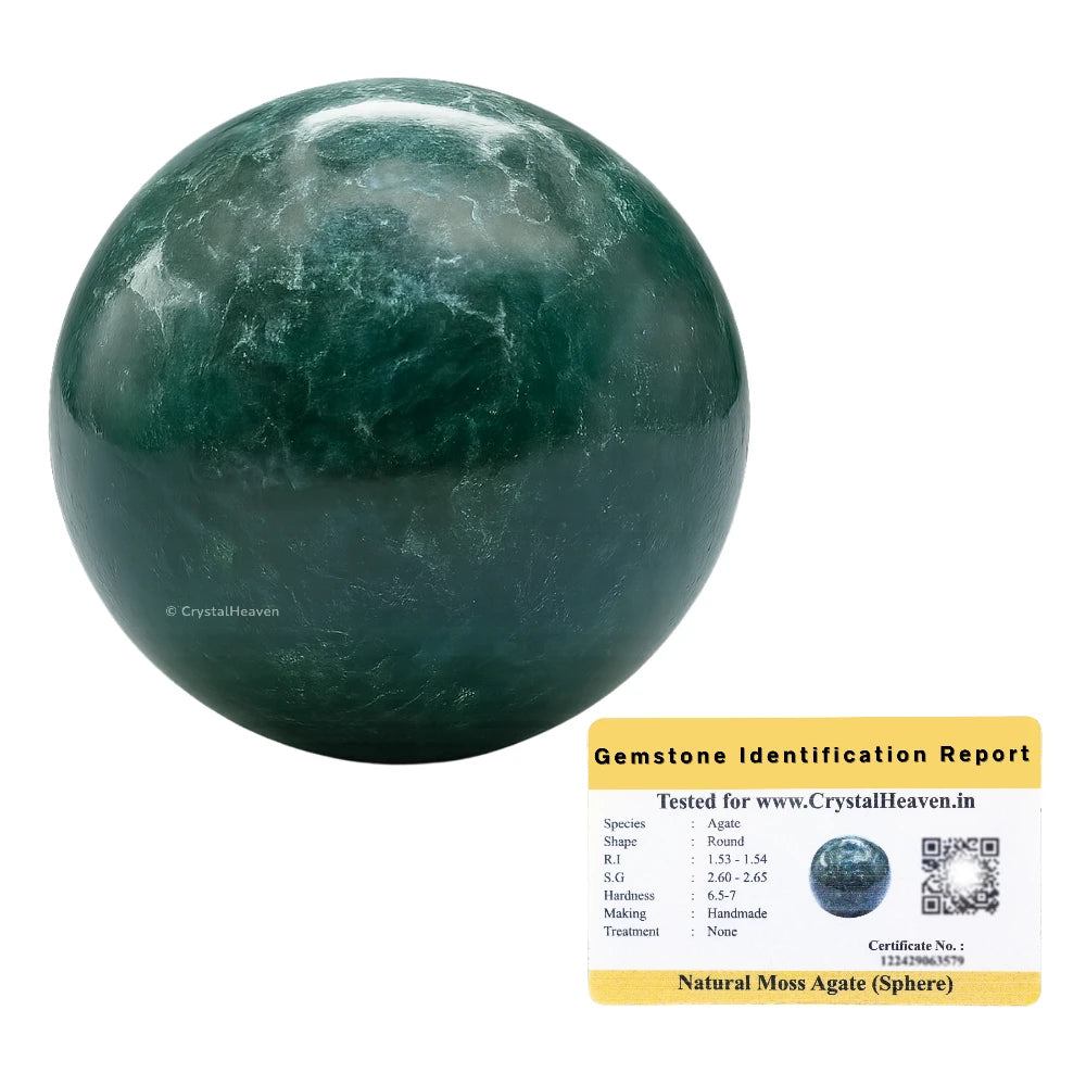 Moss Agate Sphere (1 Inch)