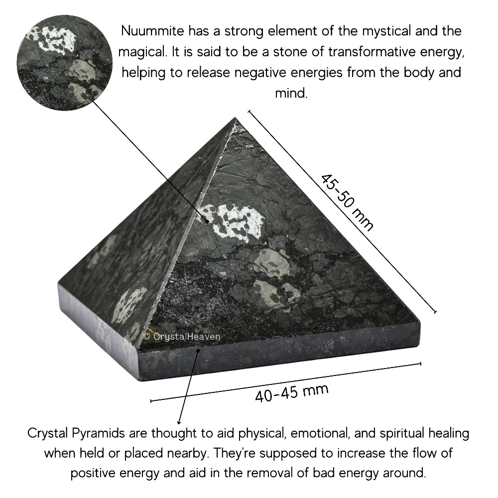 Nuummite Pyramid (2 Inch)