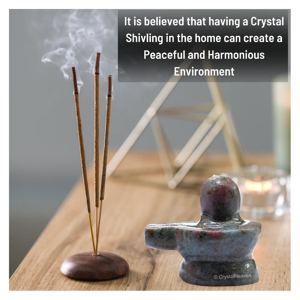 Ruby Kyanite Shivling