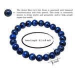 Blue Cat's Eye Bracelet (Elastic)
