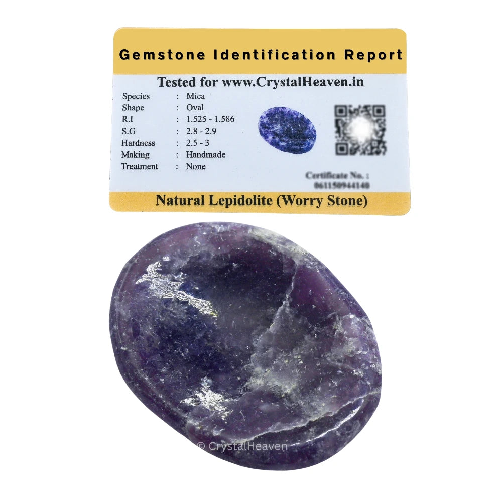 Lepidolite Worry Stone
