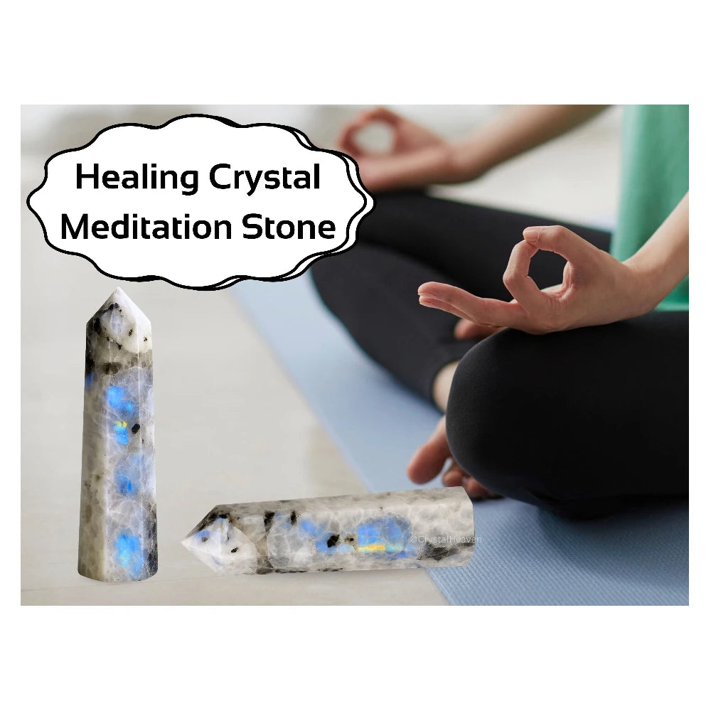 Rainbow Moonstone Crystal Tower (3" to 4" inch)