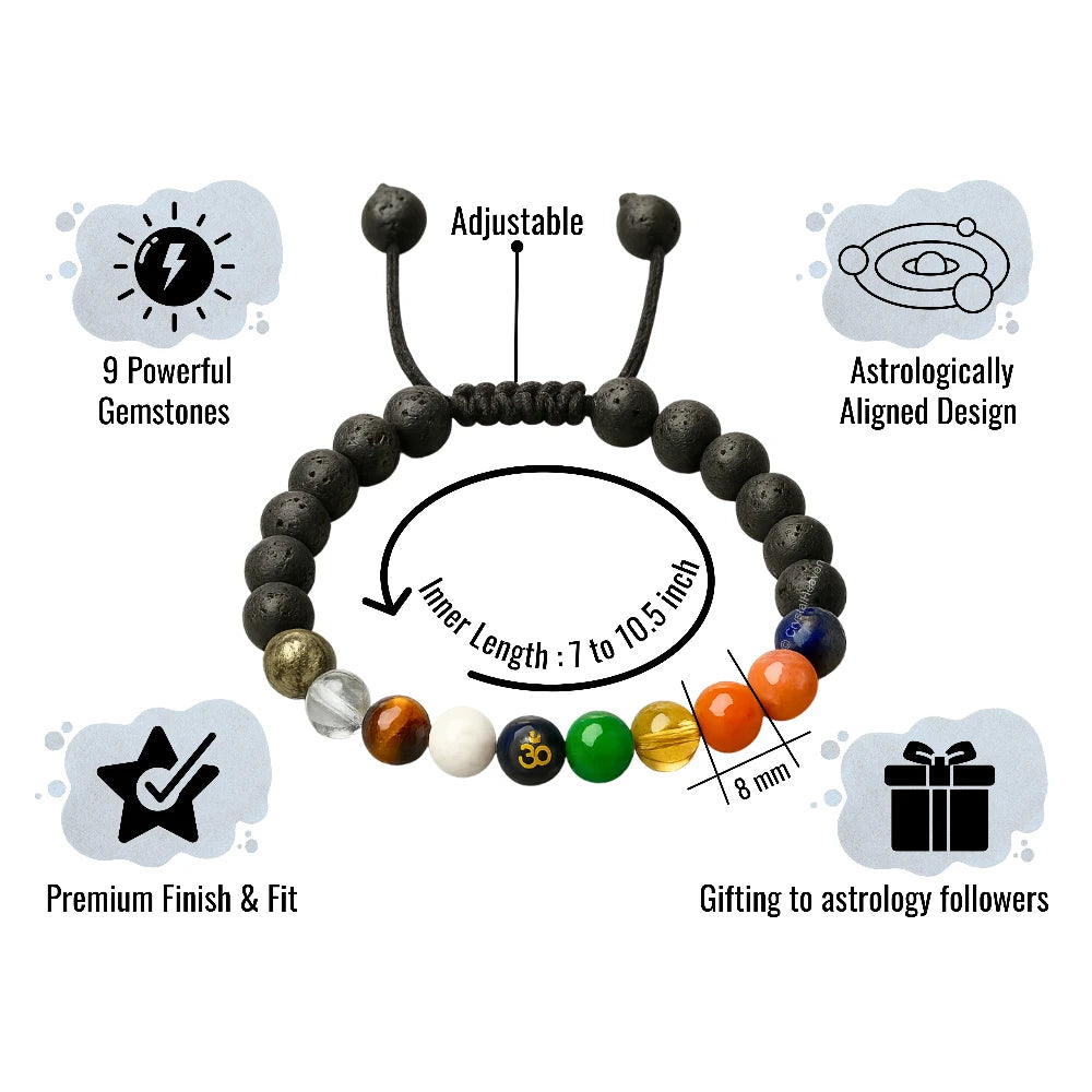 Navgrah Bracelet (Adjustable)