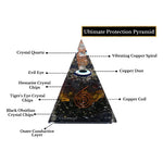 Ultimate Protection Crystal Orgone Pyramid - 95 mm