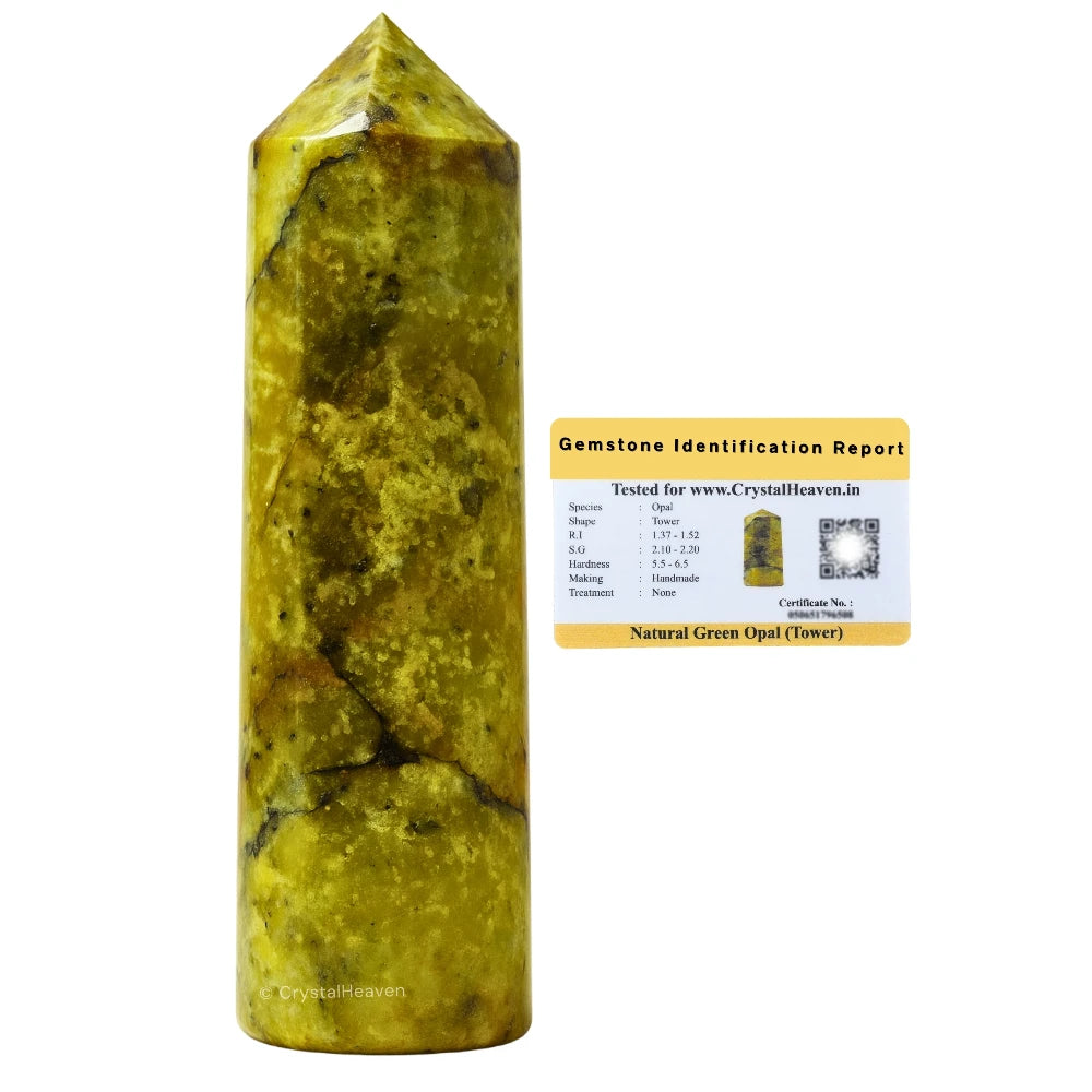 Green Opal Crystal Tower (3" to 4" inch)