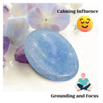 Blue Calcite Worry Stone