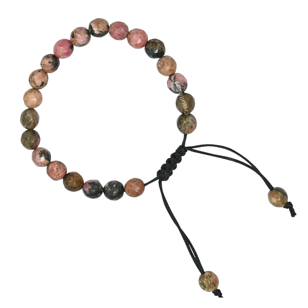 Rhodonite Bracelet (Faceted-Adjustable)